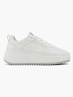 Oxmox Witte Platform Sneaker-Dames Sneakers