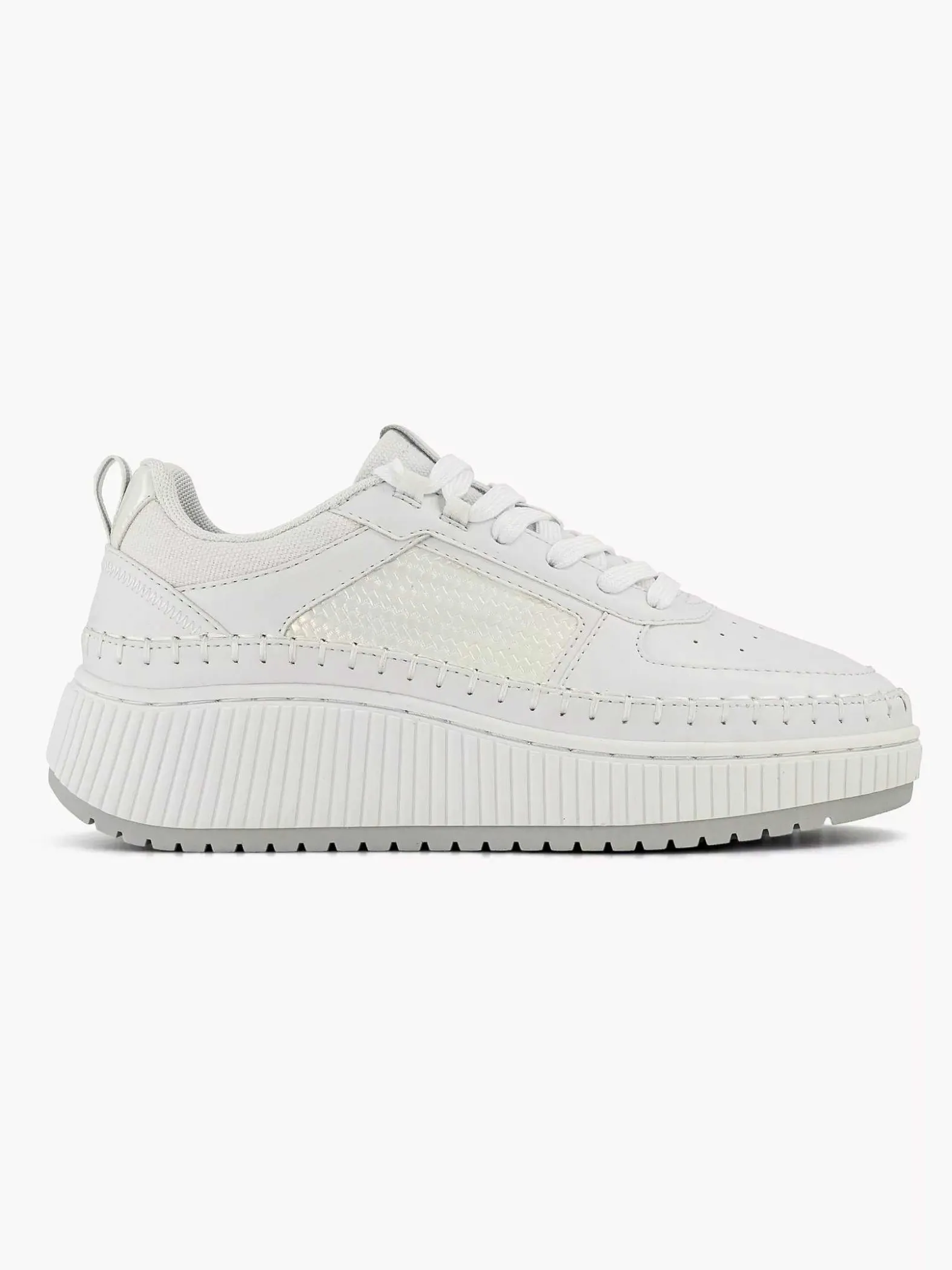 Oxmox Witte Platform Sneaker-Dames Sneakers