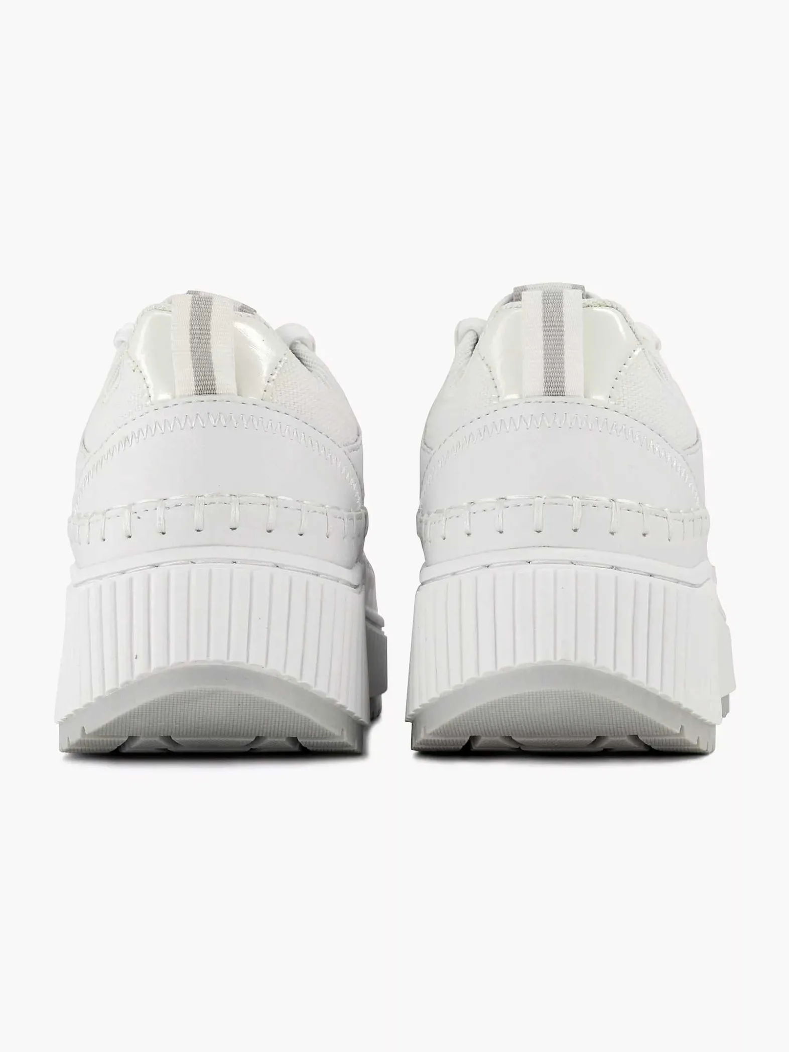 Oxmox Witte Platform Sneaker-Dames Sneakers