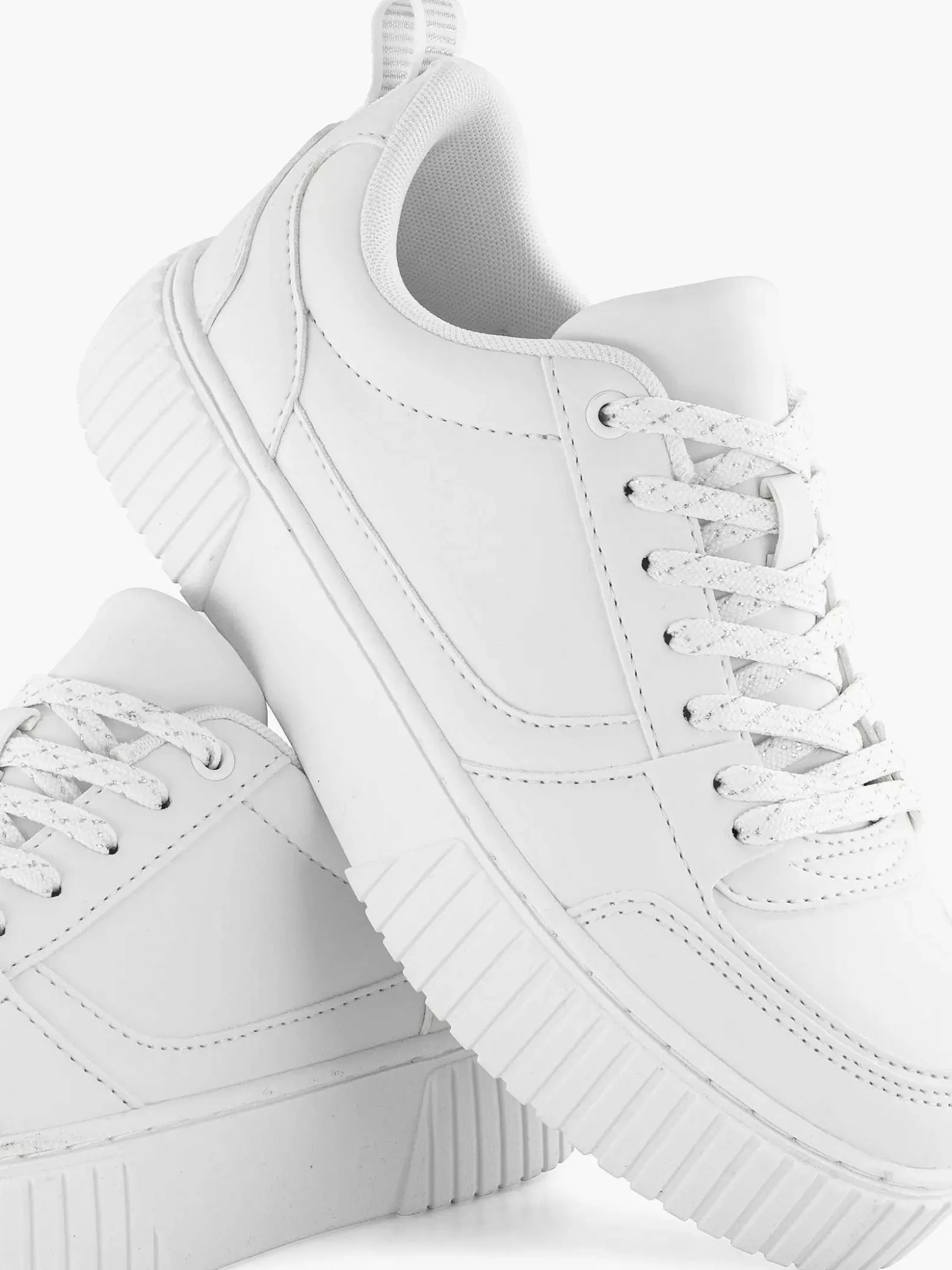 Graceland Witte Platform Sneaker-Dames Sneakers
