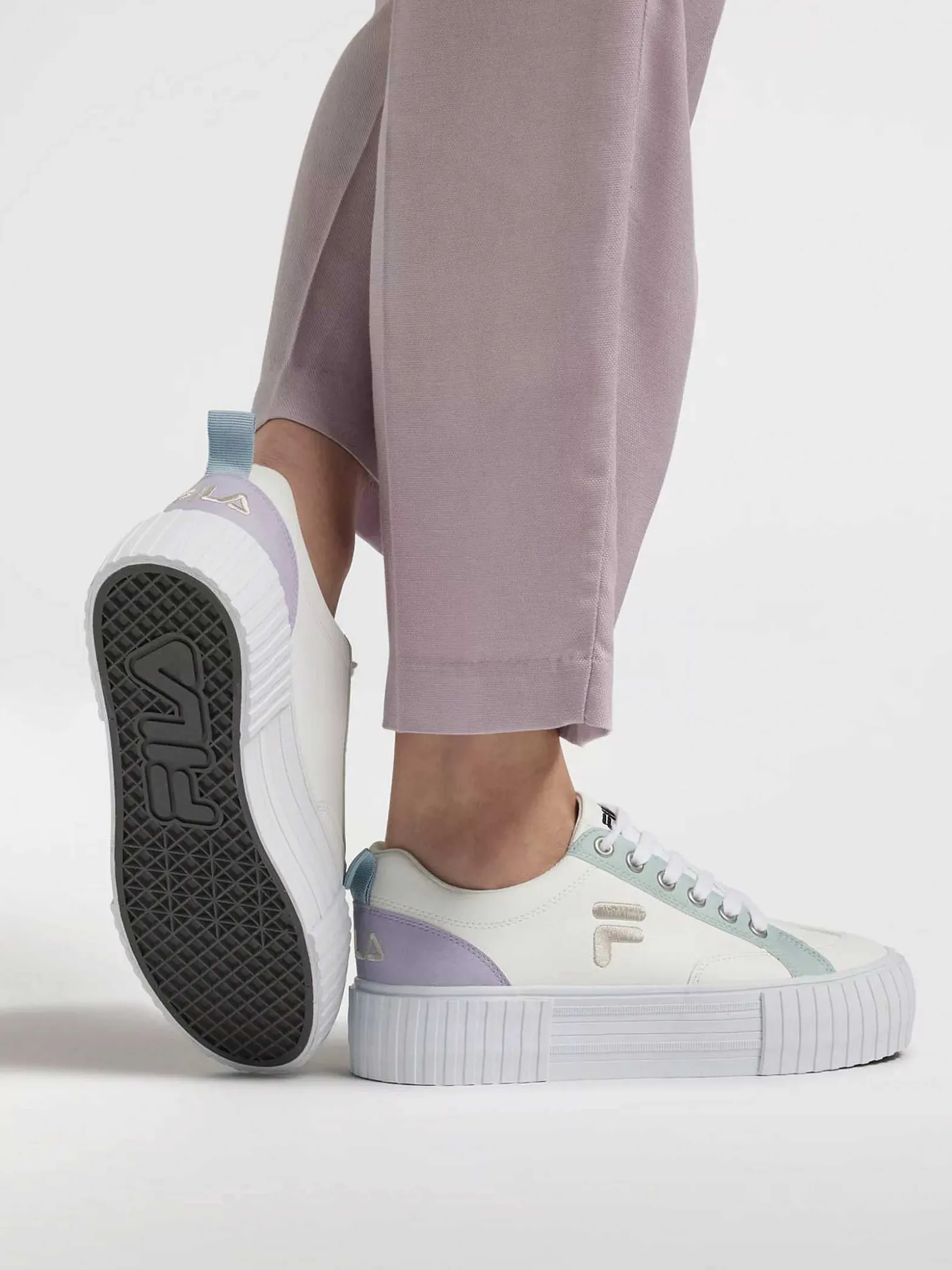 FILA Witte Platform Sneaker-Dames Sneakers