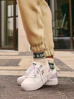 FILA Witte Platform Sneaker-Dames Sneakers