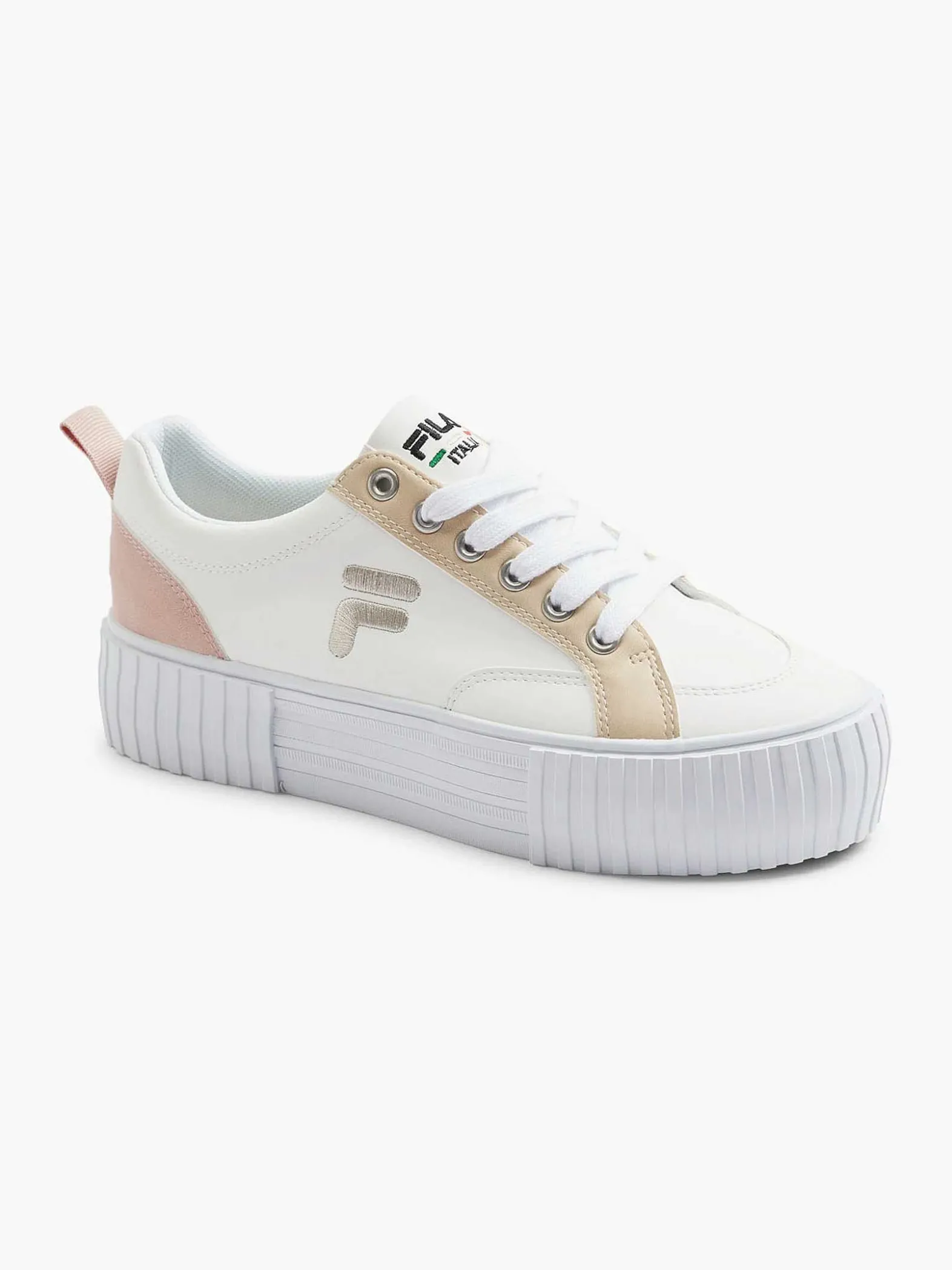 FILA Witte Platform Sneaker-Dames Sneakers
