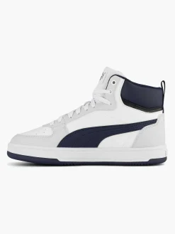 Puma Witte Caven 2.0 Mid Jr-Kinderen Jongensschoenen