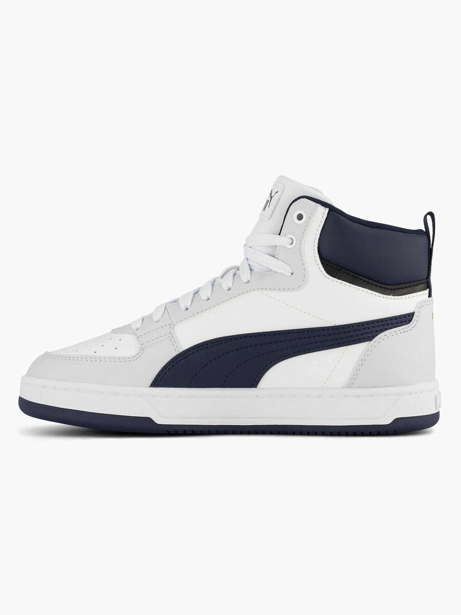 Puma Witte Caven 2.0 Mid Jr-Kinderen Jongensschoenen
