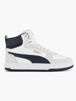Puma Witte Caven 2.0 Mid Jr-Kinderen Jongensschoenen