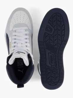 Puma Witte Caven 2.0 Mid Jr-Kinderen Jongensschoenen