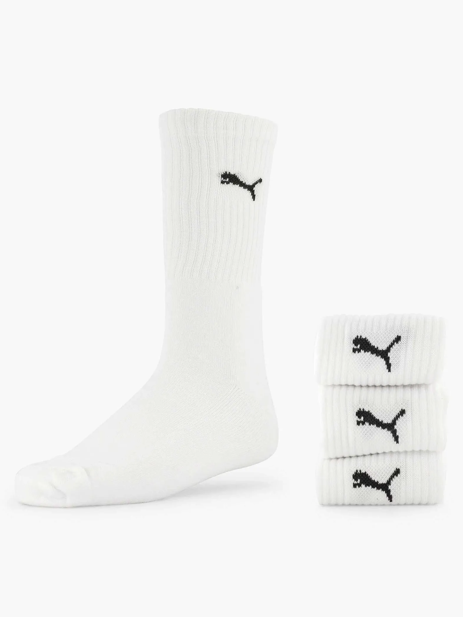 Puma Witte Crew 2 Pak 39-42-Dames Sokken