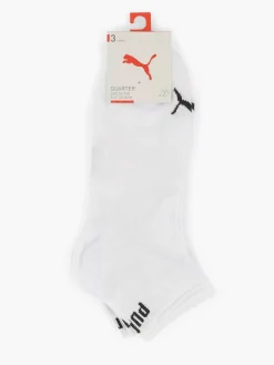 Puma Witte Quarter Plain 3 Pak 43-46-Heren Sokken