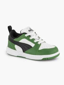 Puma Witte Rebound V6 Lo Ac Inf-Kinderen Jongensschoenen