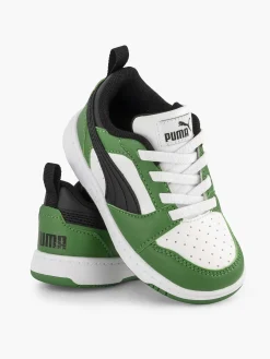 Puma Witte Rebound V6 Lo Ac Inf-Kinderen Jongensschoenen
