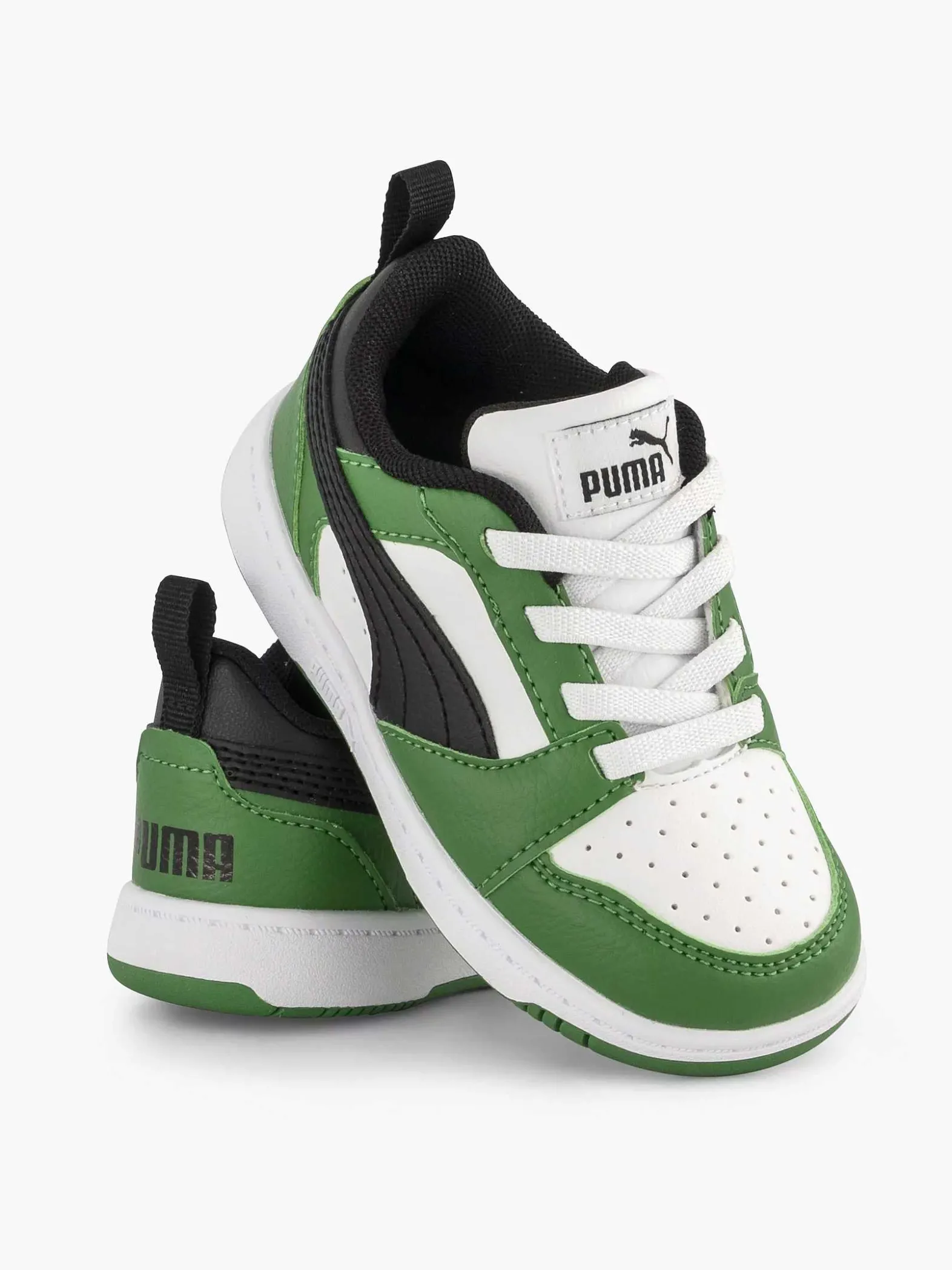 Puma Witte Rebound V6 Lo Ac Inf-Kinderen Jongensschoenen