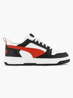 Puma Witte Rebound V6 Lo Jr-Kinderen Jongensschoenen