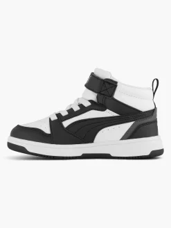 Puma Witte Rebound V6 Mid Ac+ Ps-Kinderen Jongensschoenen