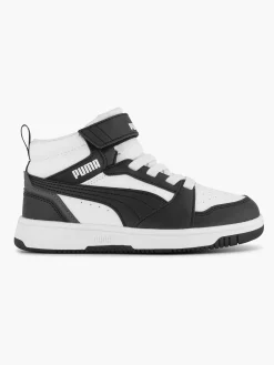 Puma Witte Rebound V6 Mid Ac+ Ps-Kinderen Jongensschoenen