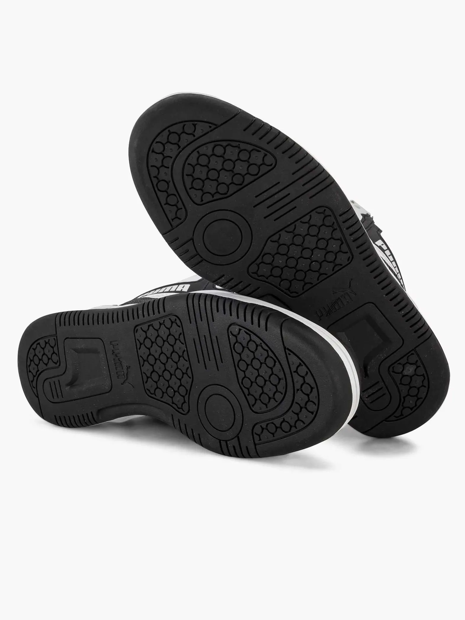 Puma Witte Rebound V6 Mid Jr-Kinderen Babyschoenen