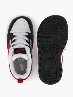 Puma Witte Rebound V6 P Ac Inf-Kinderen Jongensschoenen