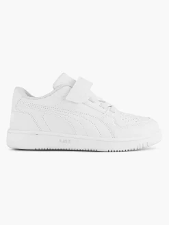 Puma Witte Rebound Lite Ps-Kinderen Jongensschoenen
