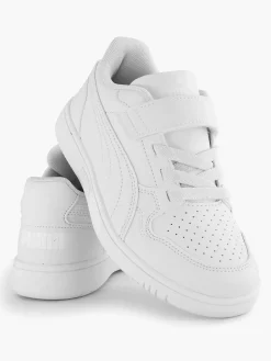 Puma Witte Rebound Lite Ps-Kinderen Jongensschoenen