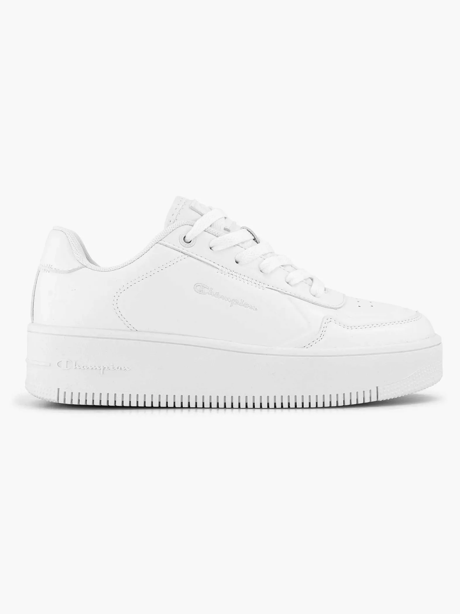 Champion Witte Rebound Platform Low-Dames Sneakers