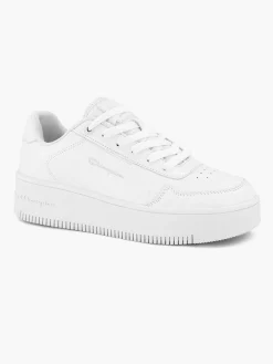 Champion Witte Rebound Platform Low-Dames Sneakers