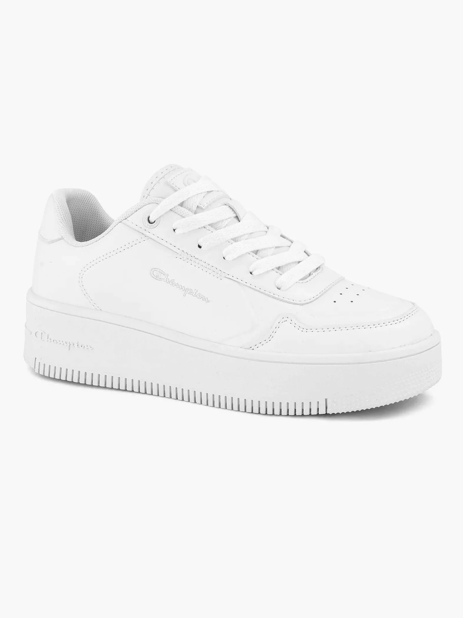Champion Witte Rebound Platform Low-Dames Sneakers