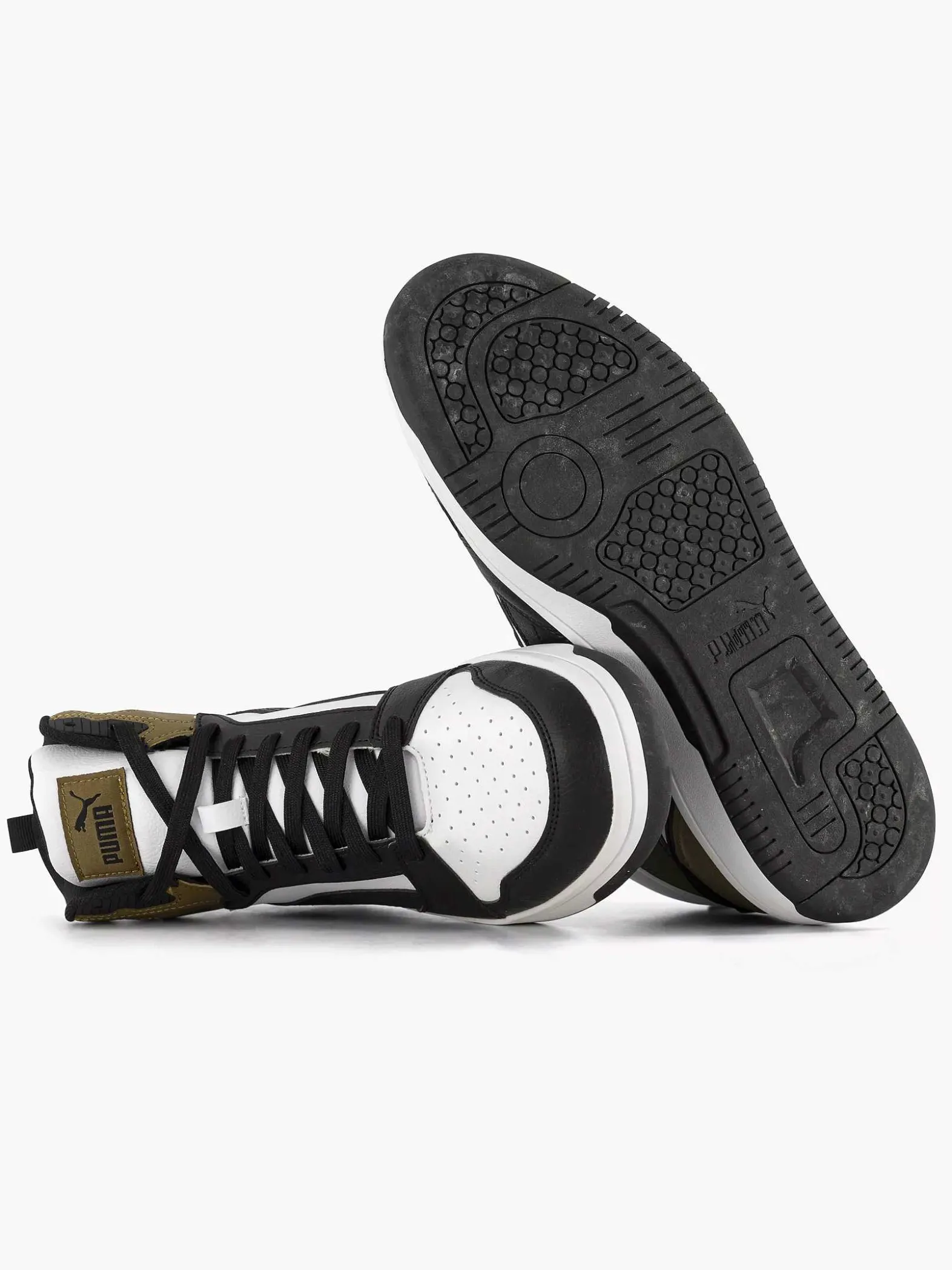 Puma Witte Rebound V6-Heren Sneakers