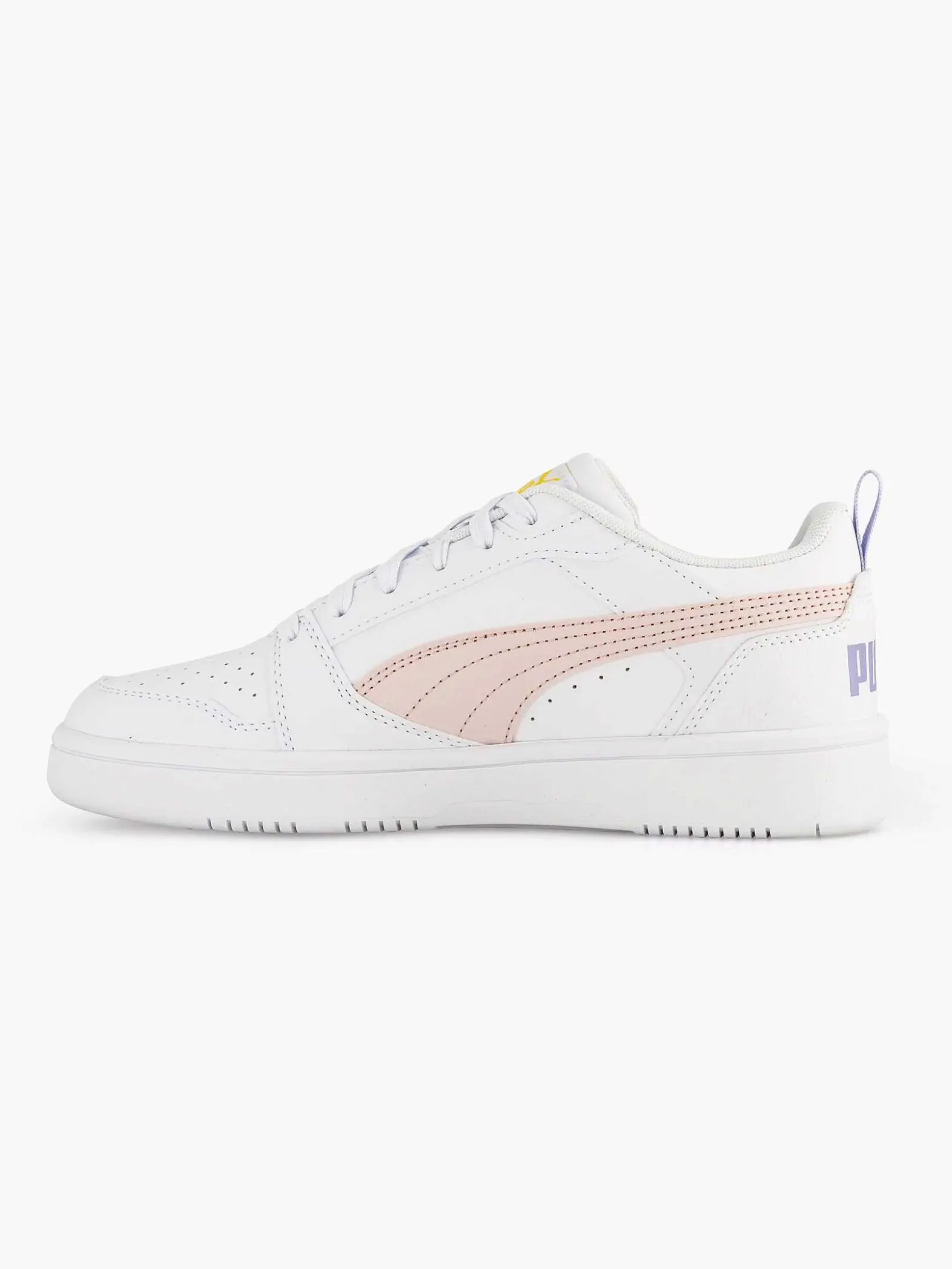 Puma Witte Rebound V6 Low-Dames Sneakers