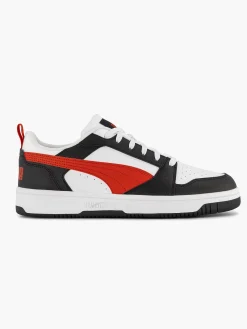 Puma Witte Rebound V6 Low-Heren Sneakers