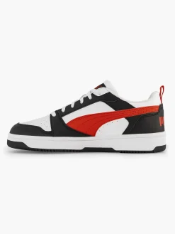 Puma Witte Rebound V6 Low-Heren Sneakers