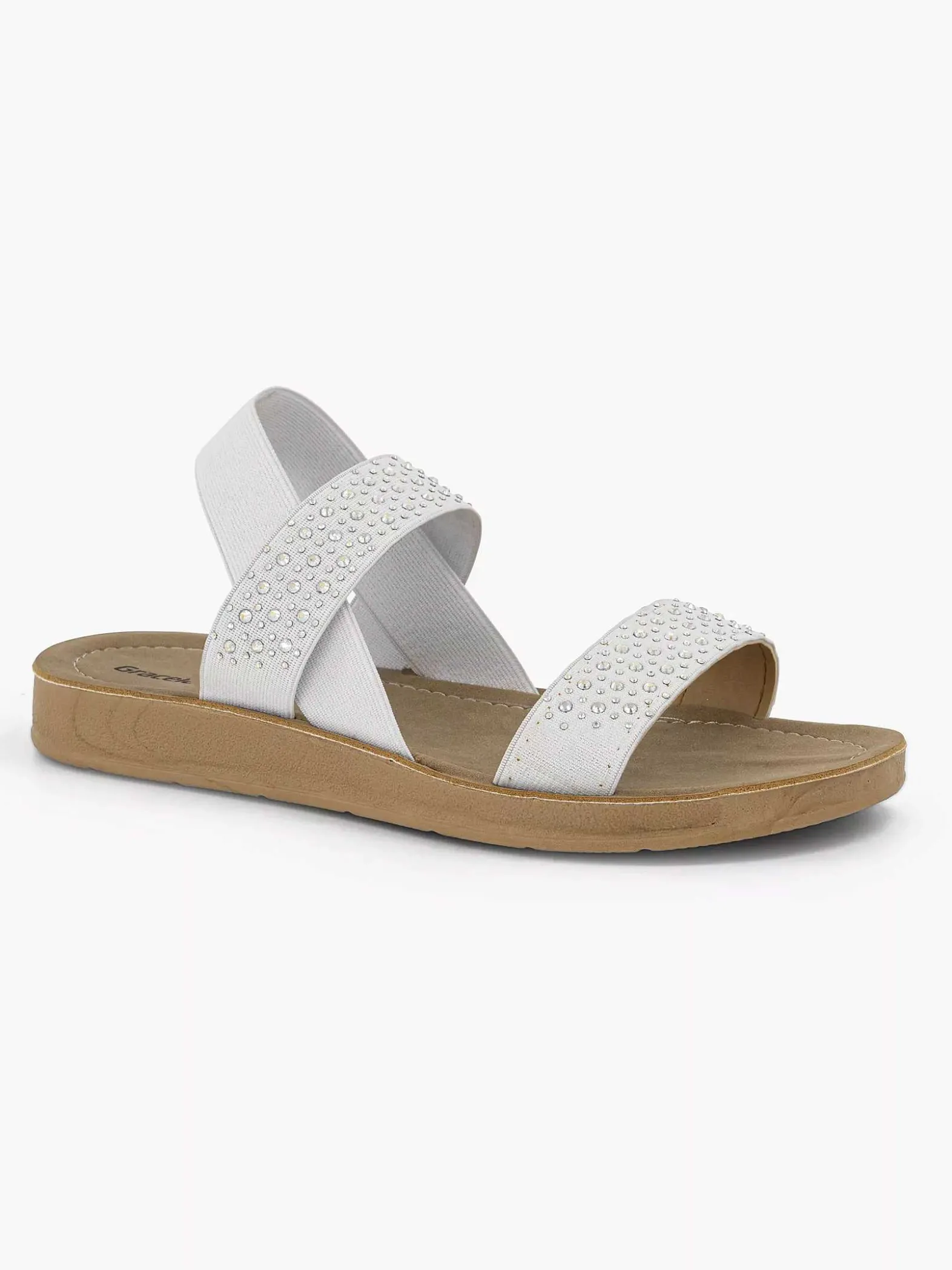 Graceland Witte Sandaal-Dames Sandalen