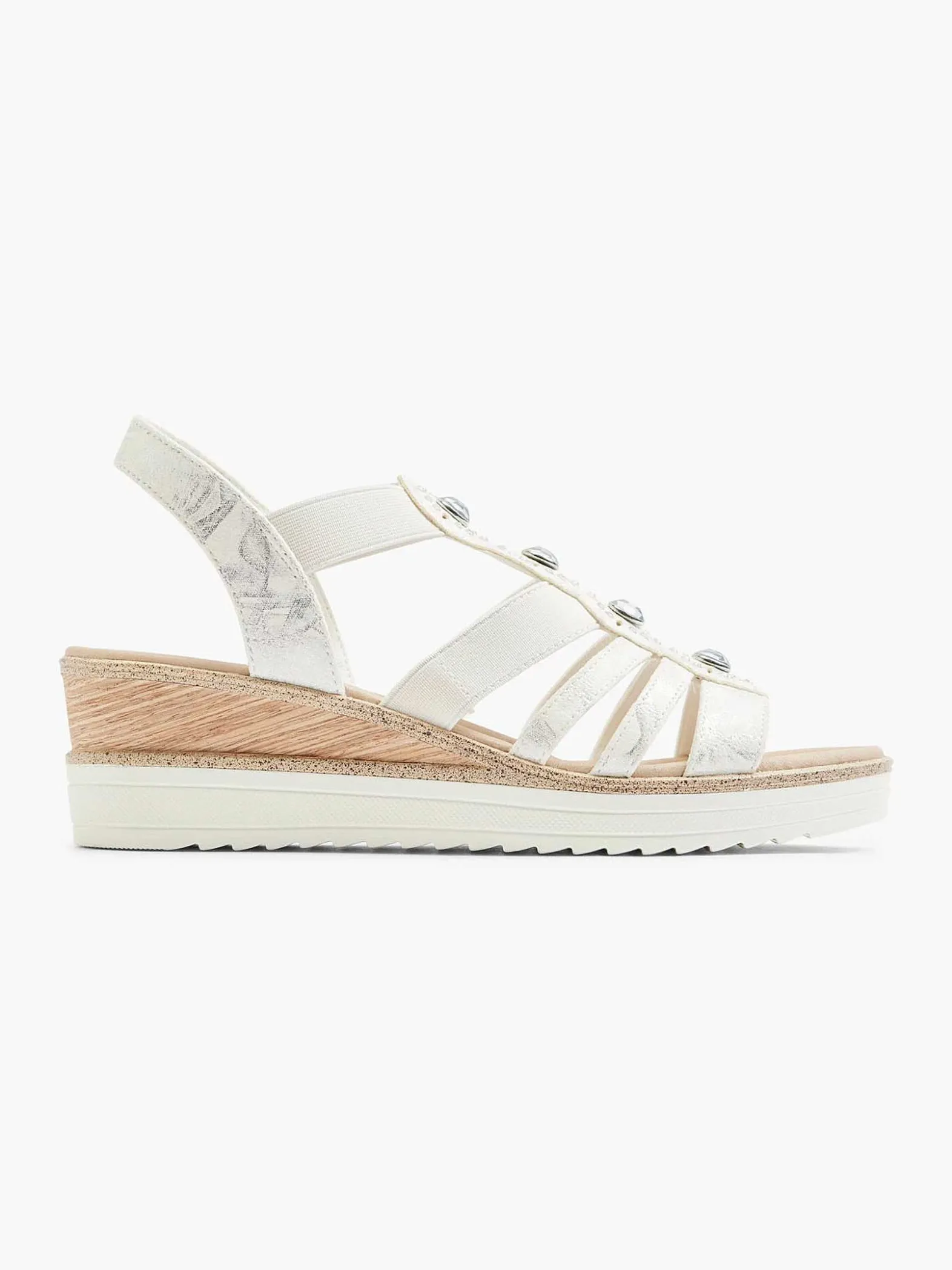 Easy Street Witte Sandaal Sheehak-Dames Comfort Schoenen