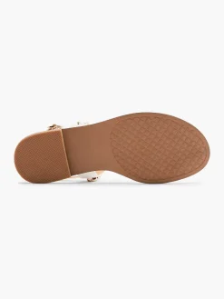 Graceland Witte Sandaal Sierketting-Dames Sandalen