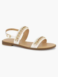 Graceland Witte Sandaal Sierketting-Dames Sandalen