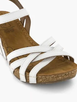 Easy Street Witte Sandaal Sleehak-Dames Sandalen