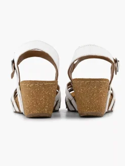 Easy Street Witte Sandaal Sleehak-Dames Sandalen