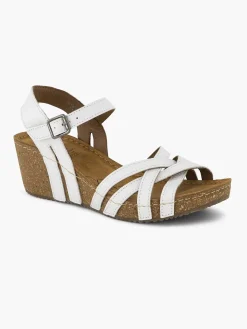 Easy Street Witte Sandaal Sleehak-Dames Sandalen