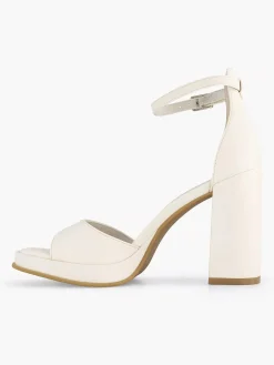 Graceland Witte Sandalette-Dames Sandalen