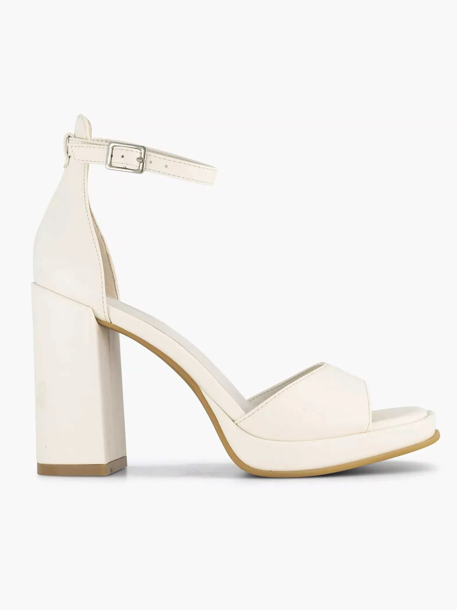 Graceland Witte Sandalette-Dames Sandalen