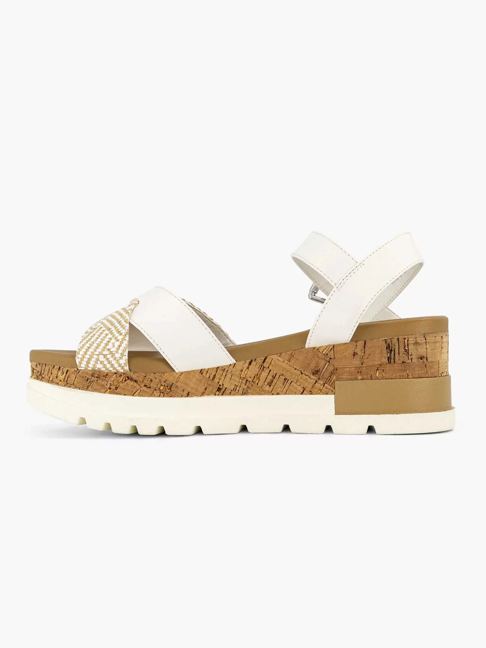 Graceland Witte Sandalette-Dames Sandalen