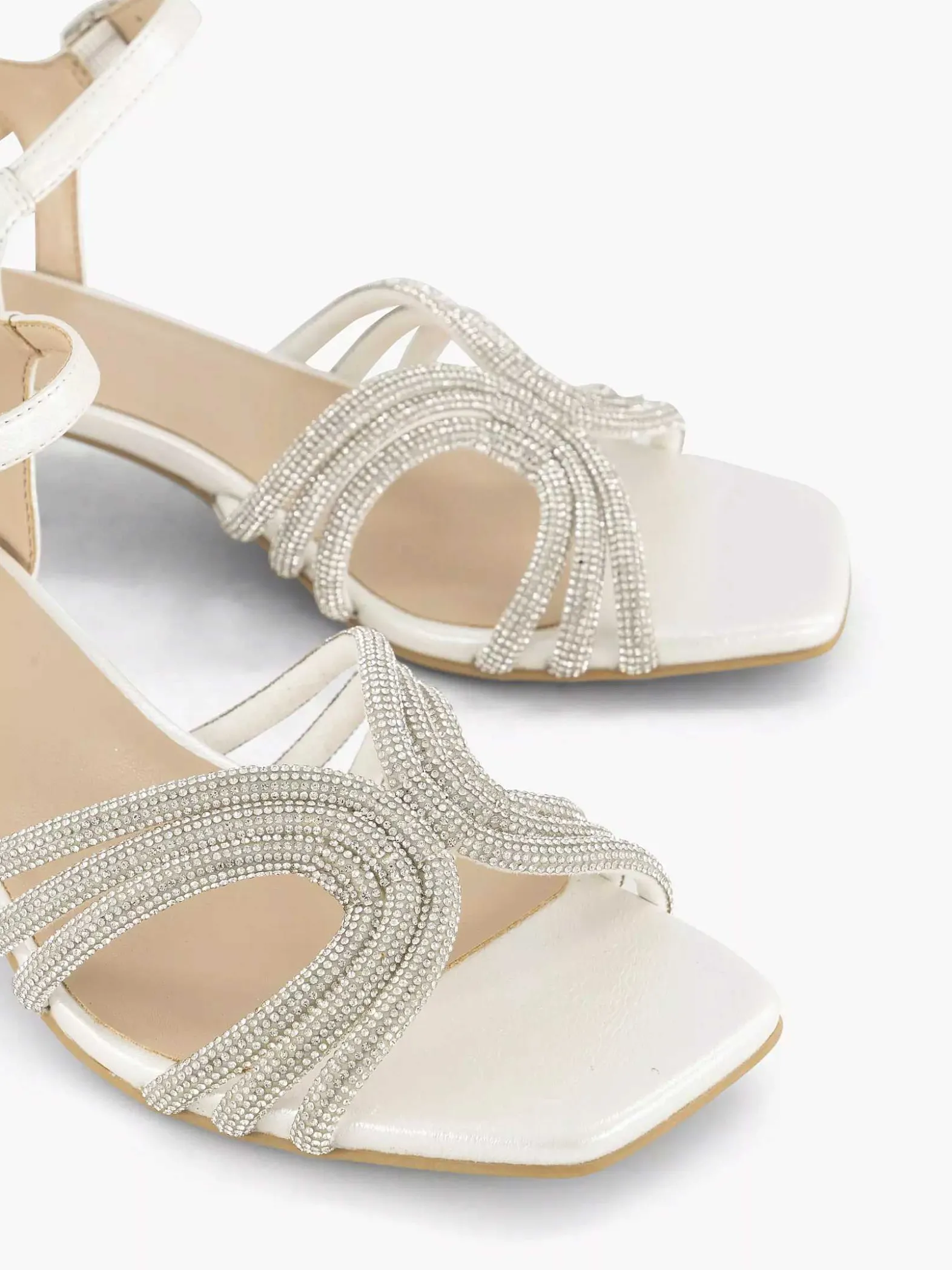 Graceland Witte Sandalette-Dames Sandalen