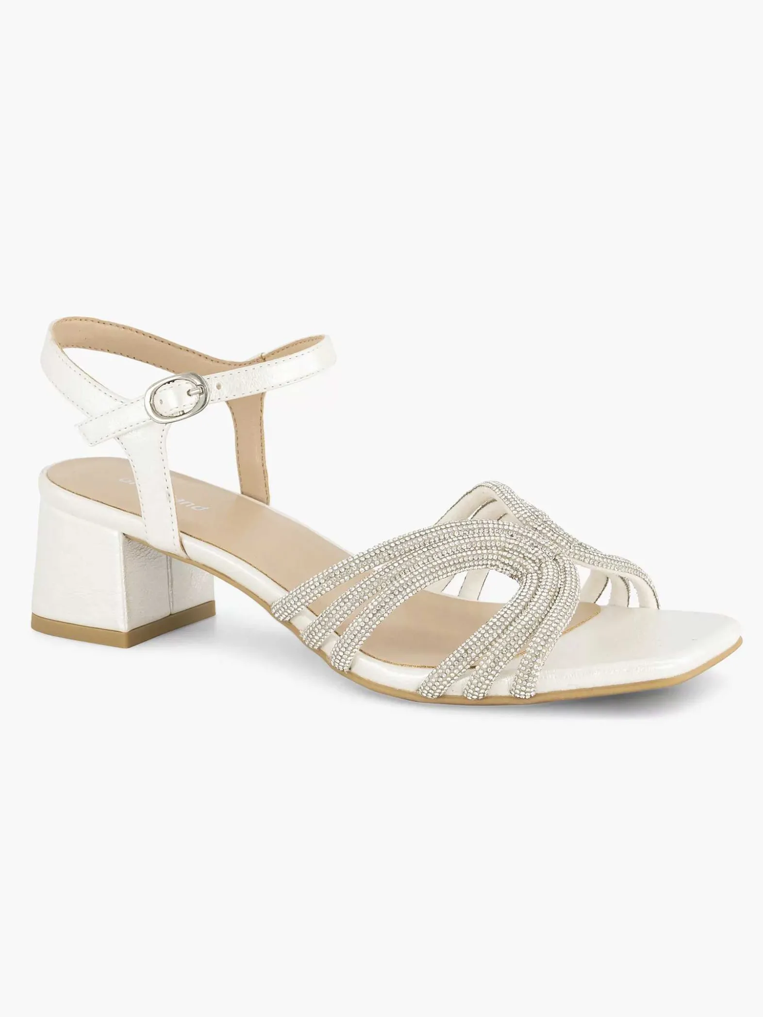 Graceland Witte Sandalette-Dames Sandalen