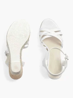 Graceland Witte Sandalette Sleehak-Dames Sandalen