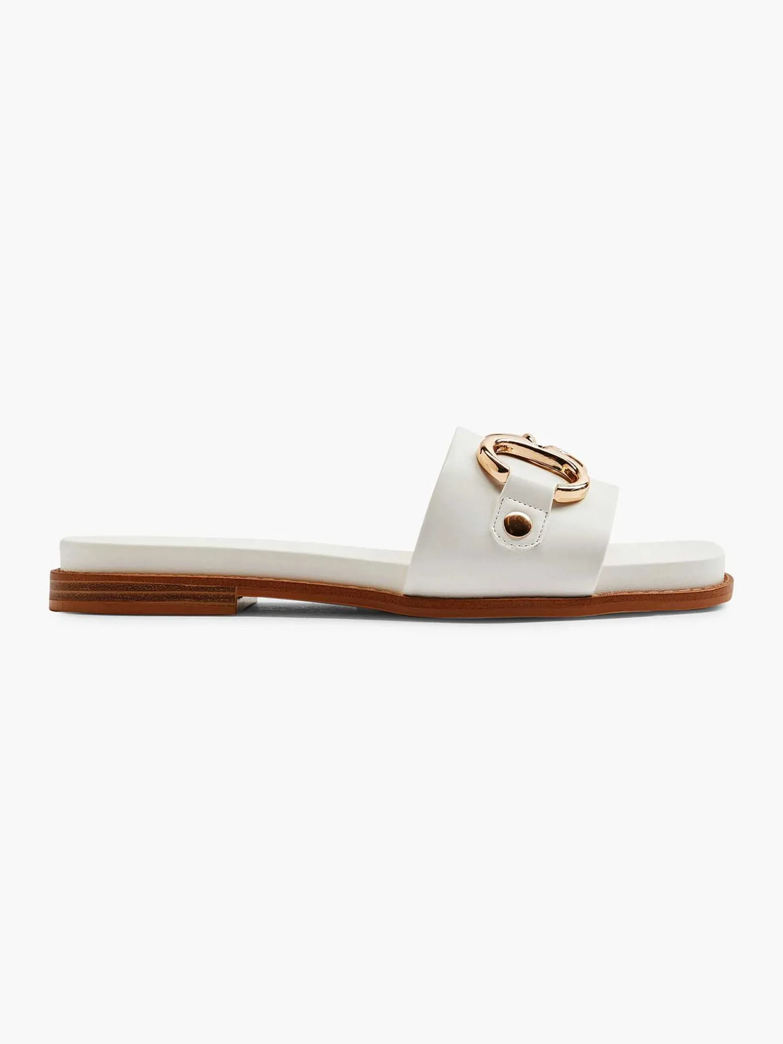 Graceland Witte Slipper Sierketting-Dames Slippers