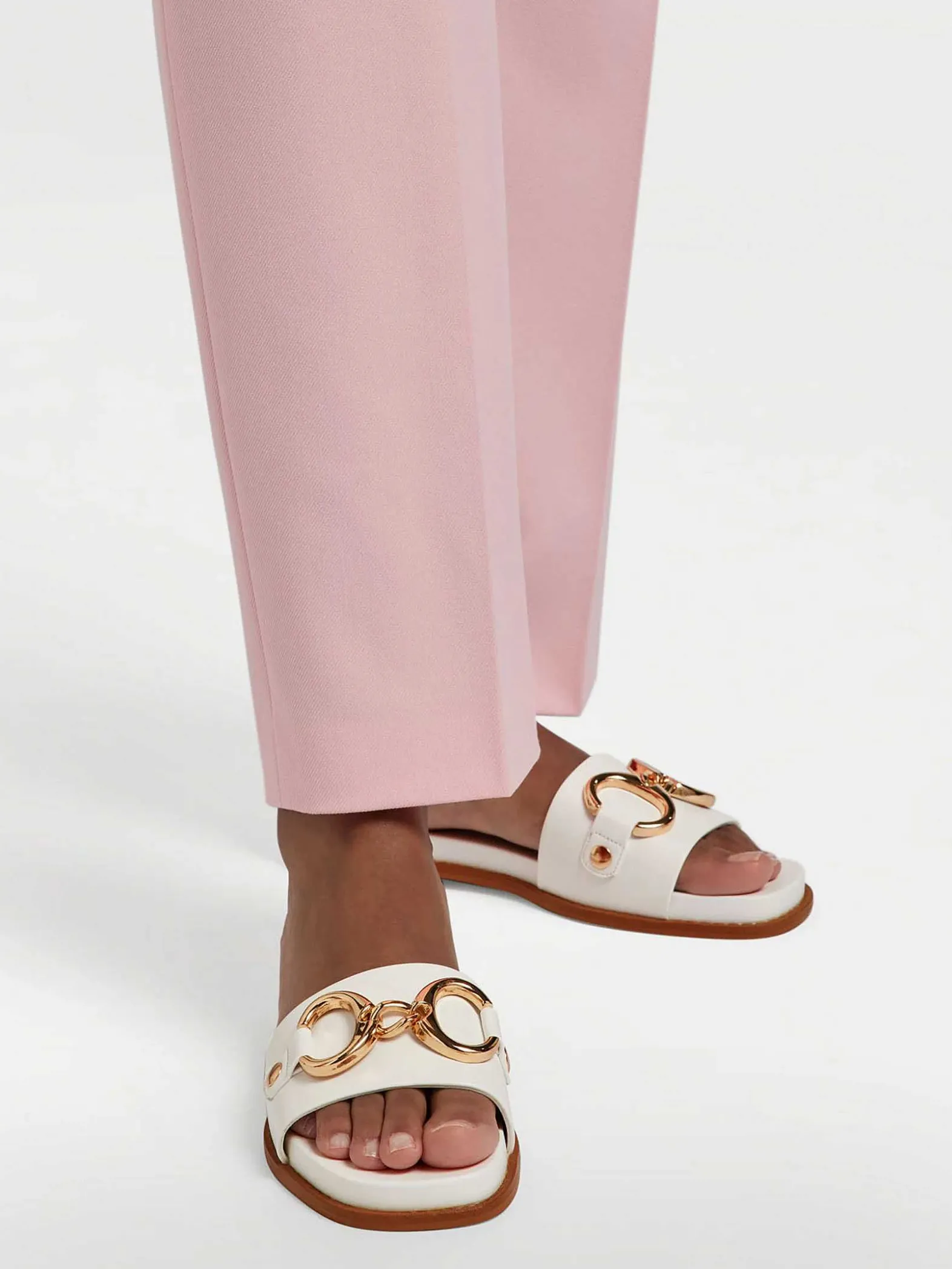Graceland Witte Slipper Sierketting-Dames Slippers