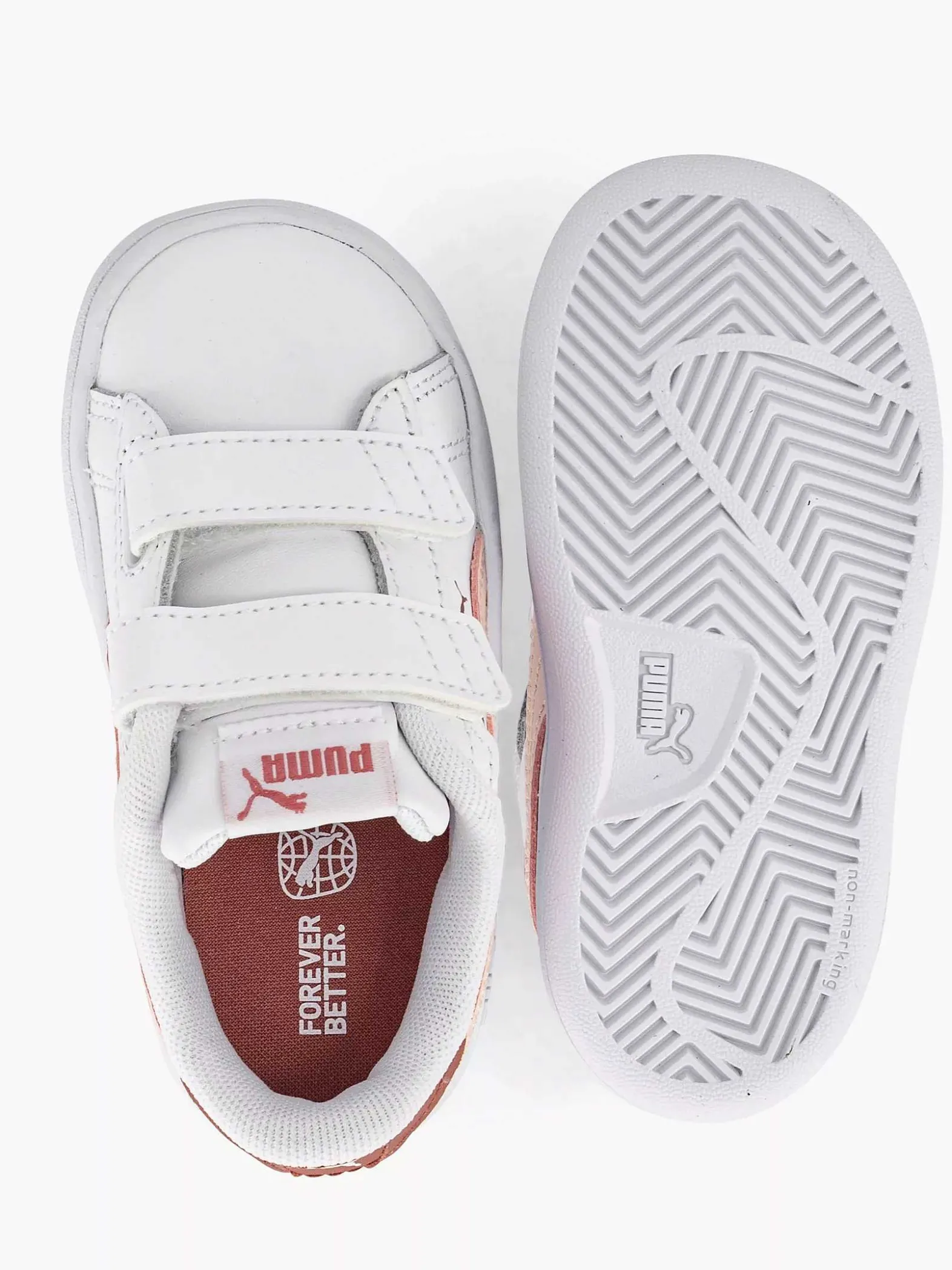 Puma Witte Smash 3.0 L V Inf-Kinderen Jongensschoenen