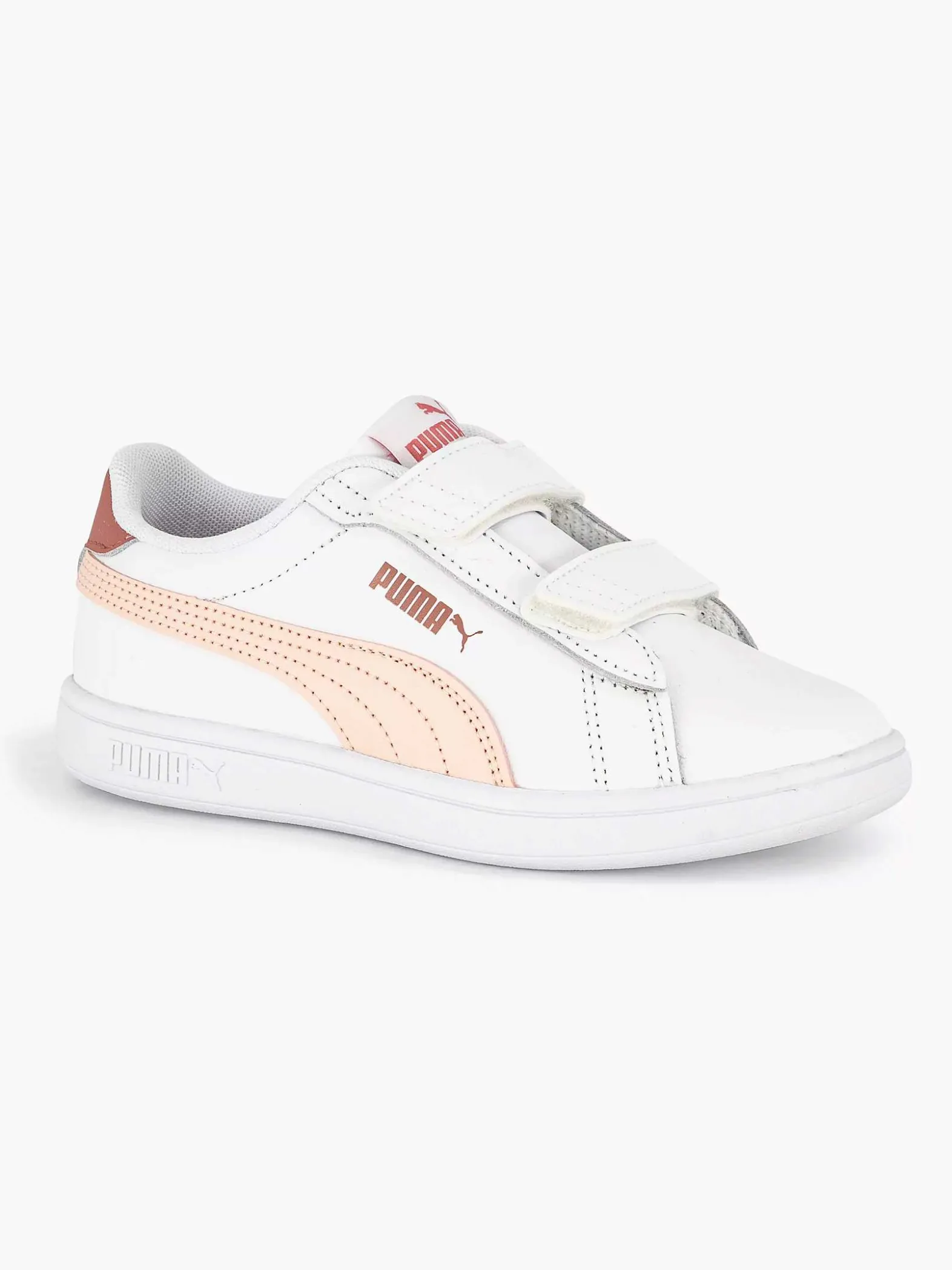Puma Witte Smash 3.0 L V Ps-Kinderen Jongensschoenen