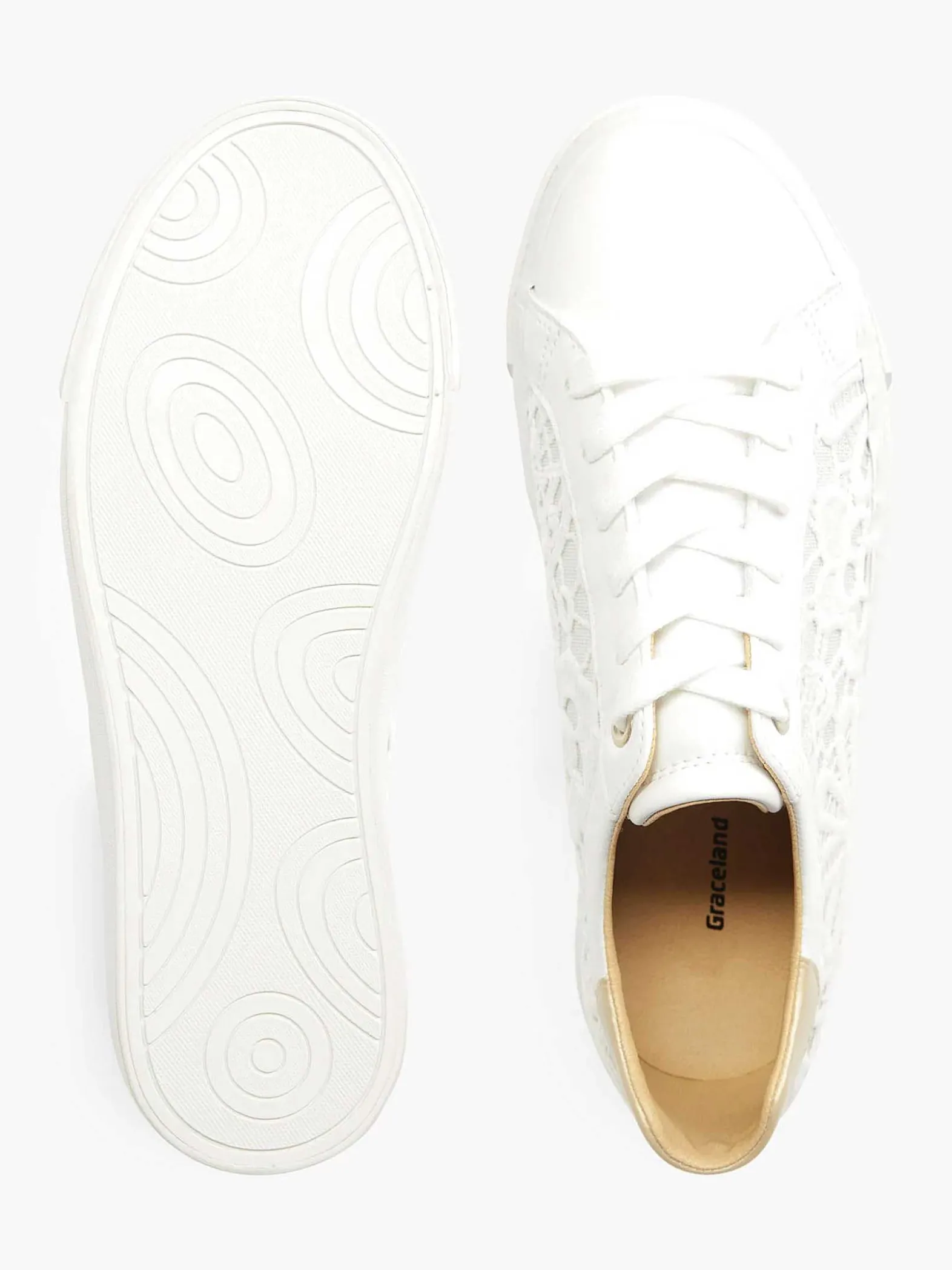 Graceland Witte Sneaker-Dames Sneakers