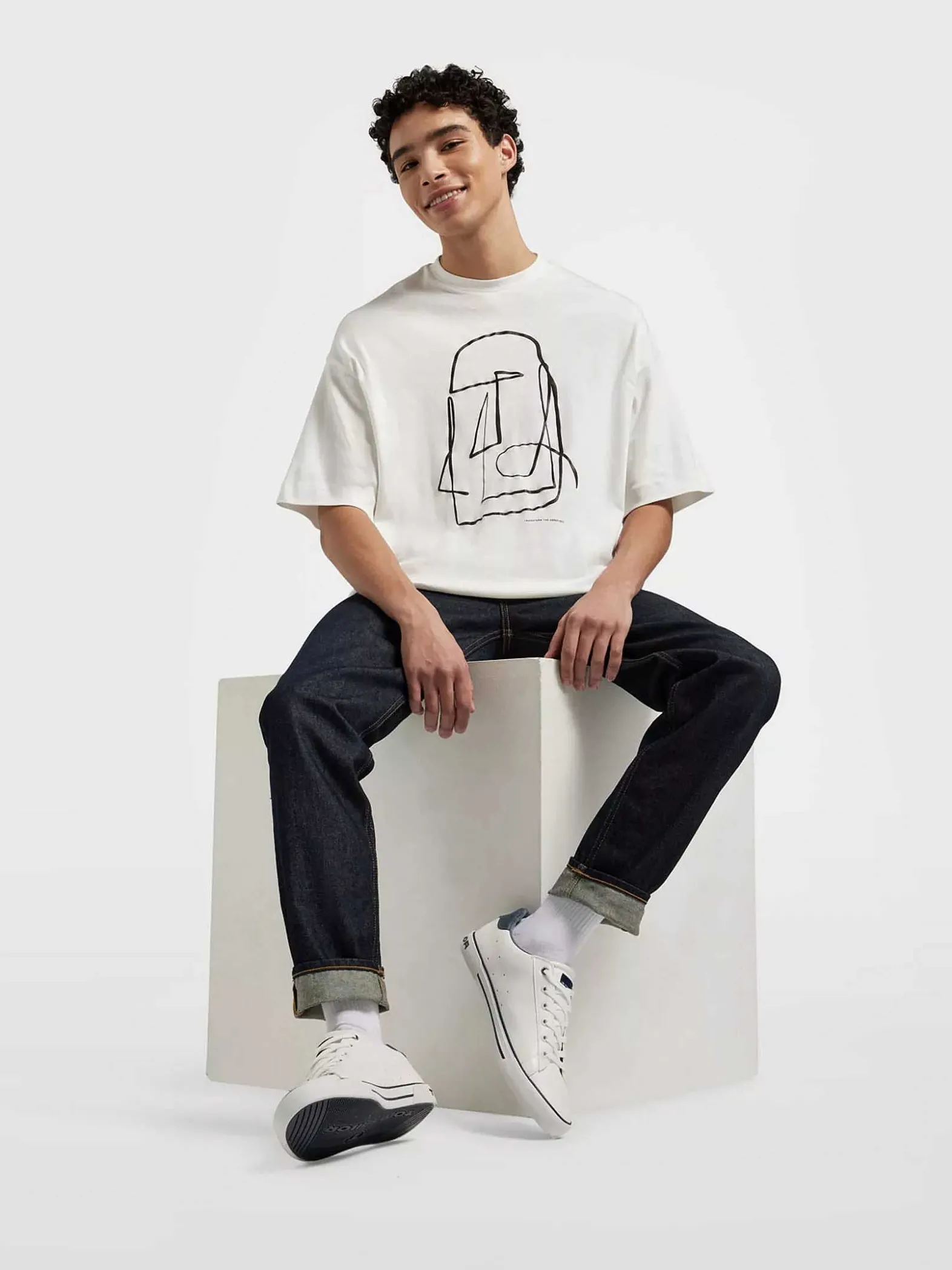 TOM TAILOR Witte Sneaker-Heren Sneakers