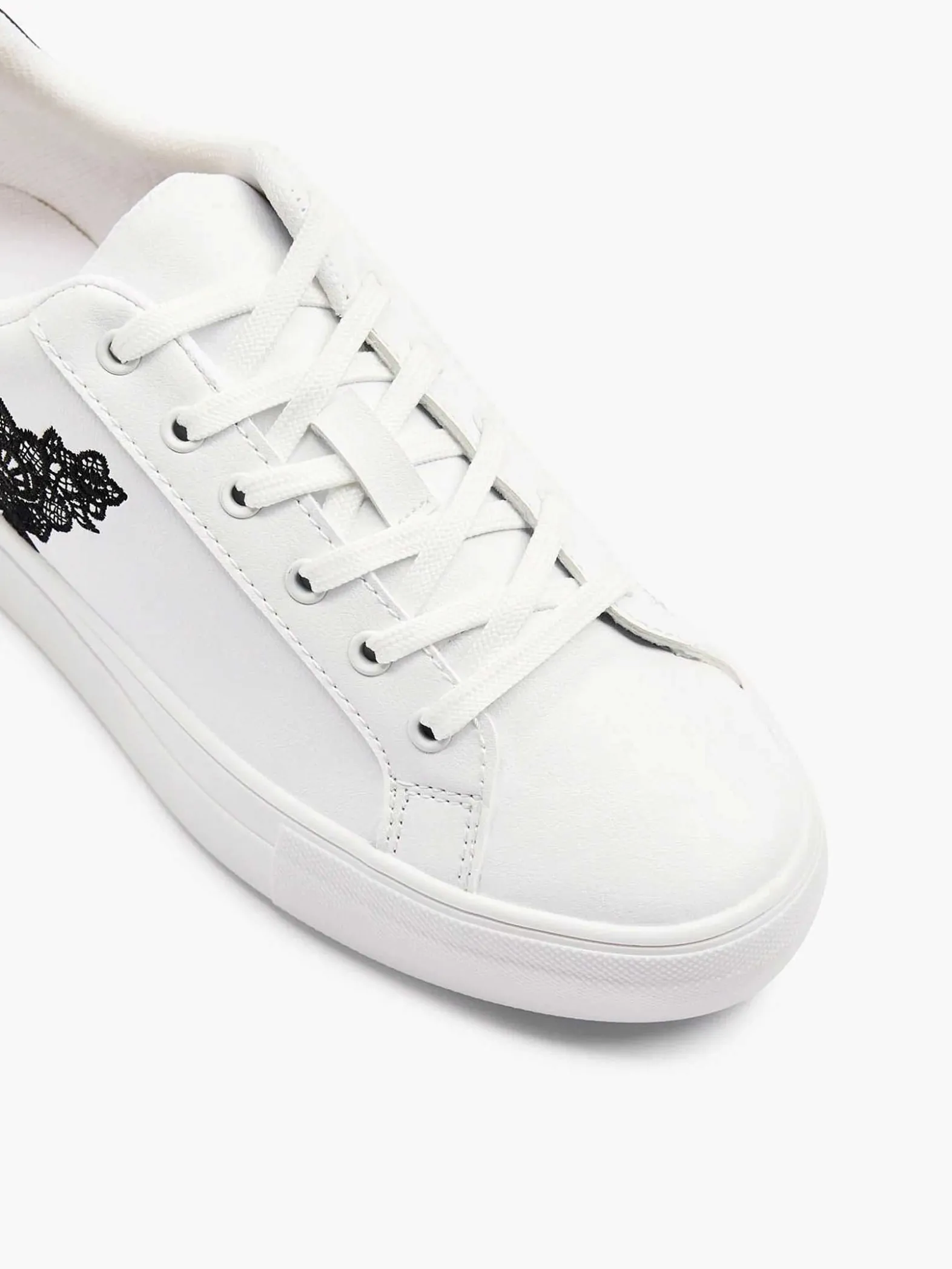 Graceland Witte Sneaker Bloemen-Dames Sneakers